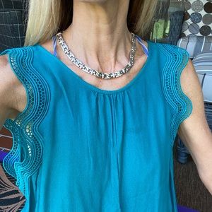 Sterling silver link necklace